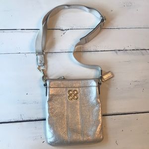Coach Gold Leather Crossbody Purse